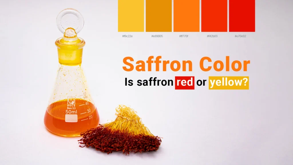 is saffron red or yellow