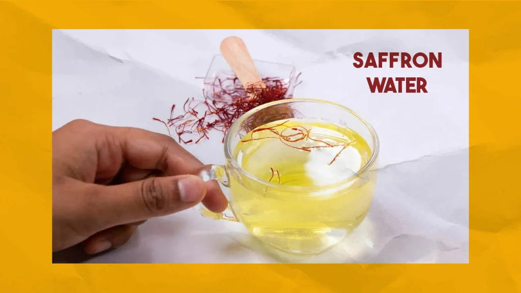 how to make saffron water