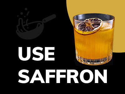 how to use saffron in drinks and recipes